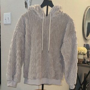 SHEIN Light khaki Fleece Jacket